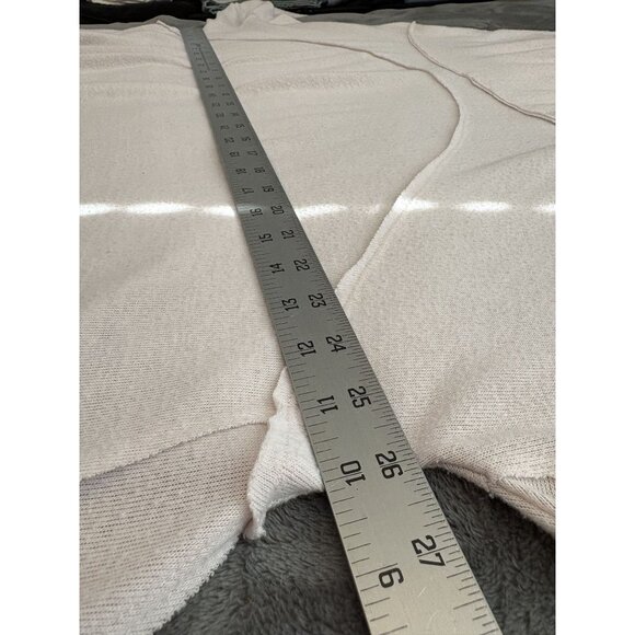 Free People We The Free Women's Cozy Time Funnel Pullover M Light Pink Oversized - Picture 8 of 9